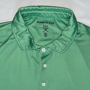 Men’s Green Kenneth Cole Golf Polo T-Shirt